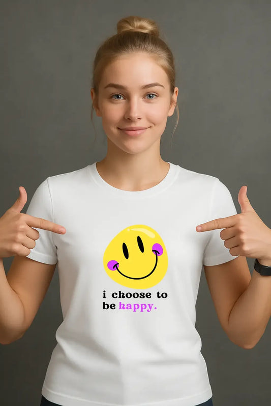 Women's Be Happy T-Shirt - MORFY