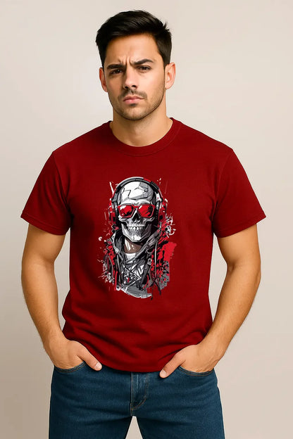 Unisex Cyber Skull T-Shirt - MORFY