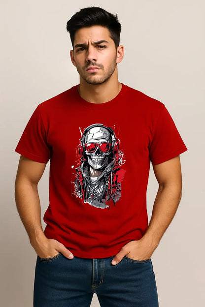 Unisex Cyber Skull T-Shirt - MORFY