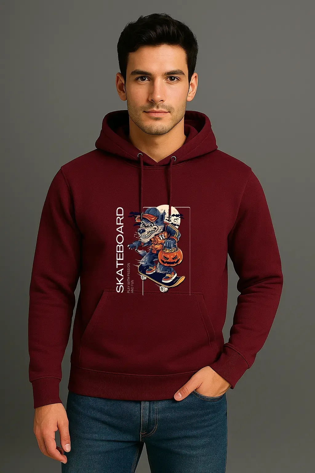 Unisex Fox Skateboard Hoodie - MORFY