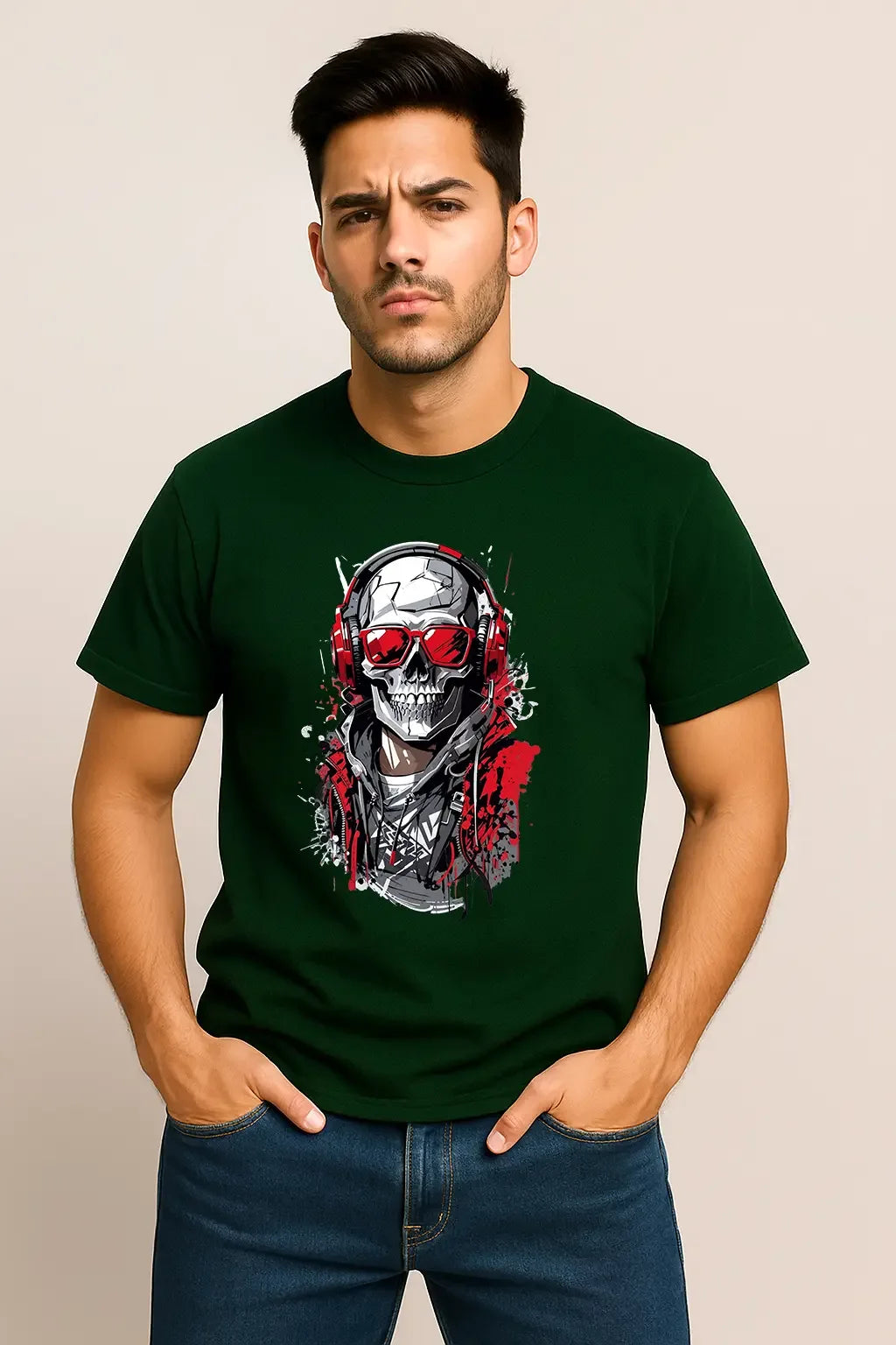 Unisex Cyber Skull T-Shirt - MORFY