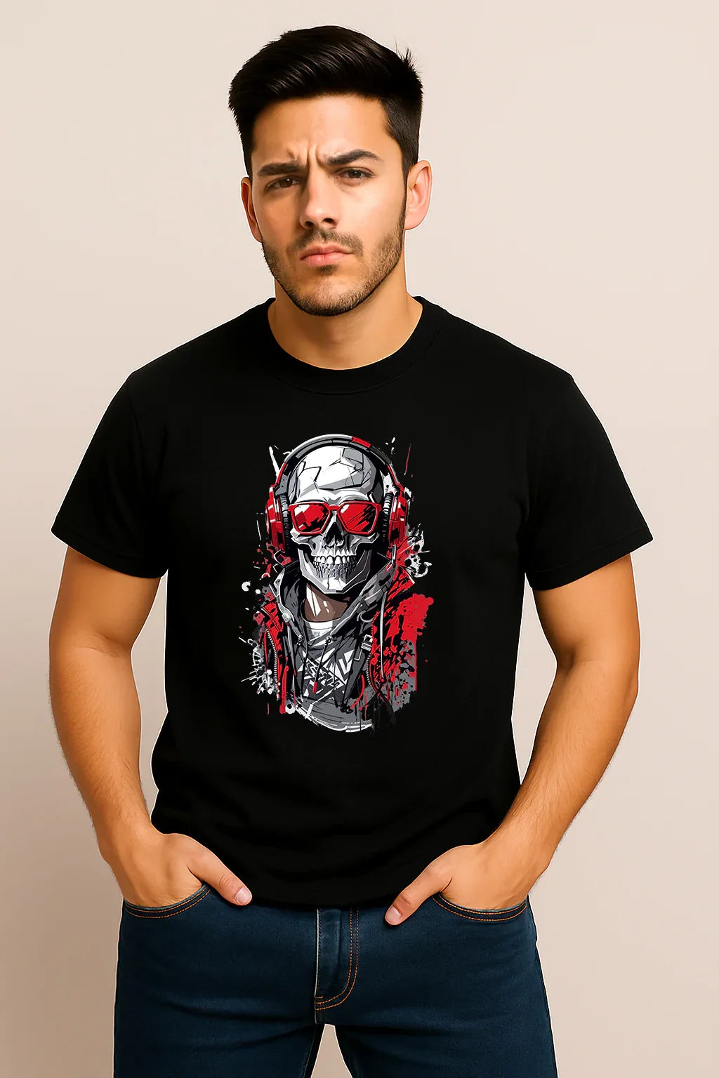 Unisex Cyber Skull T-Shirt - MORFY