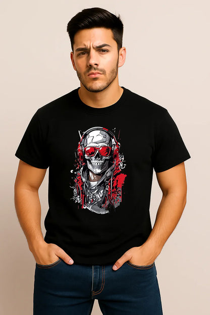 Unisex Cyber Skull T-Shirt - MORFY
