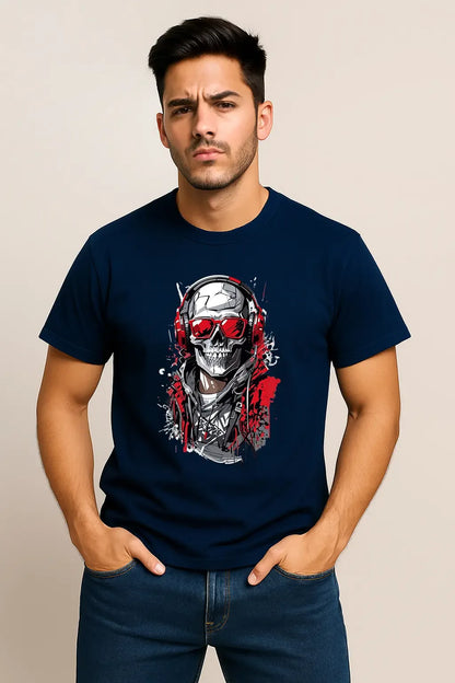 Unisex Cyber Skull T-Shirt - MORFY