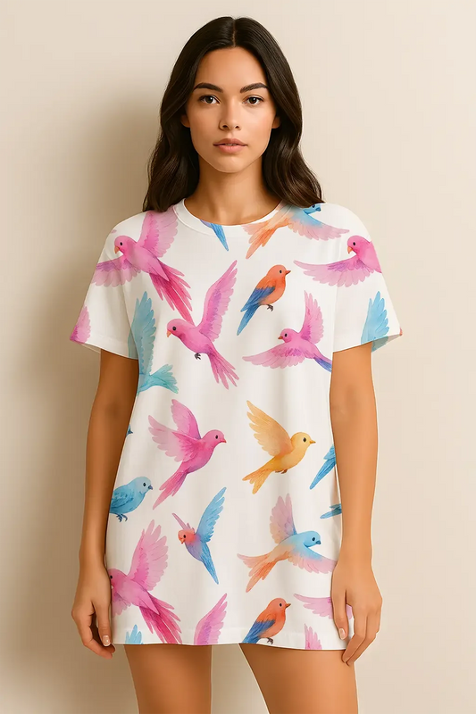 Parrot T-Shirt Dress - MORFY
