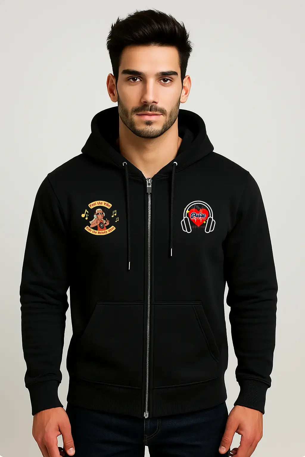 Unisex Rock Band Zip Hoodie - MORFY