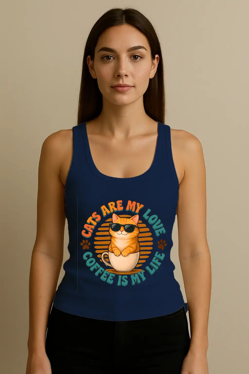 Cat Lovwers Tank Top - MORFY