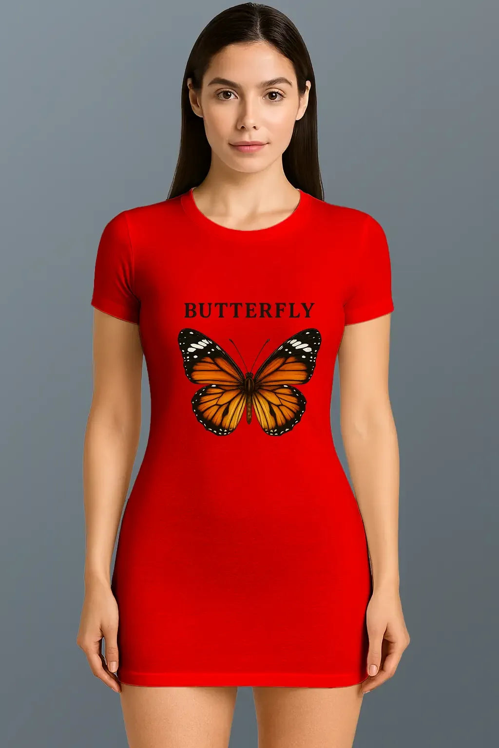 Butterfly T-Shirt Dress - MORFY