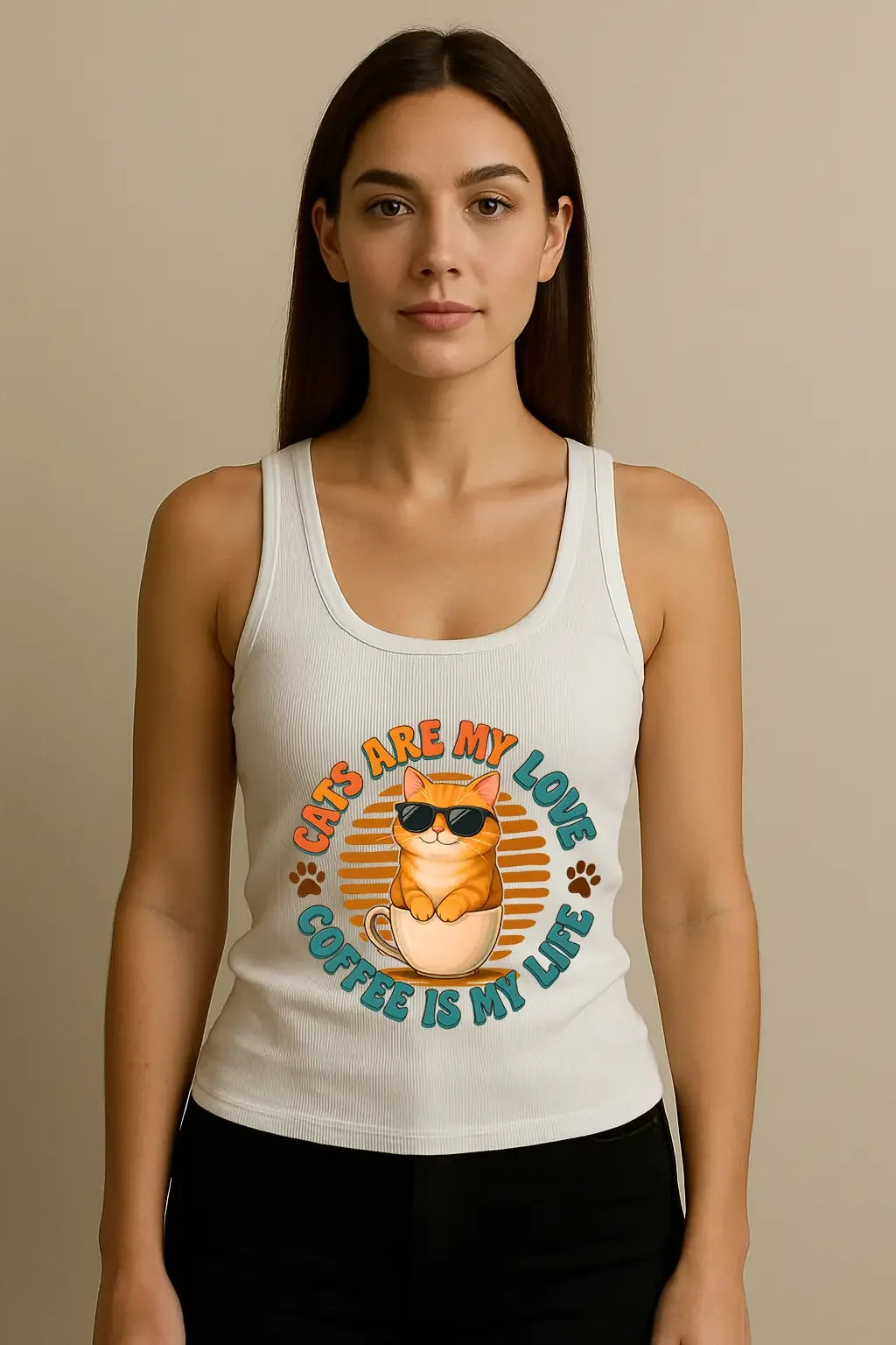 Cat Lovwers Tank Top - MORFY